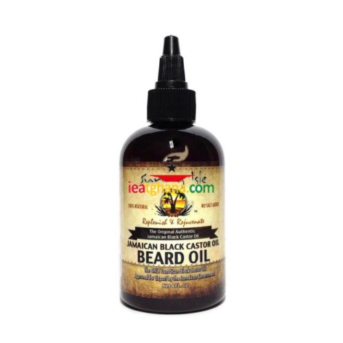 Sunny Isle Jamaican Black Castor Oil Beard Oil 4oz