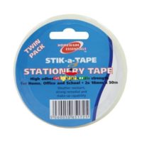 Homeware Essentials Stationery Tape Twin Pack 18mm x 50m