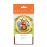 Jungle Design Party Invitations 10 Pack