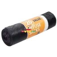 Homeware Essentials Value Refuse Sacks 80 Litre - Roll of 20