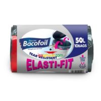 Bacofoil Elasti-Fit Bin Liners 50 Litre - Roll of 10 Y0060