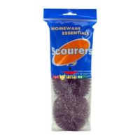 Homeware Essentials Galvanised Steel Scourers 6 Pack