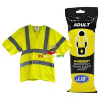 Hi-Vis Short Sleeve Jacket Yellow - One Size