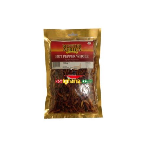 Mother Africa Hot Pepper Whole 100g