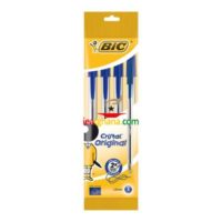 BIC Cristal Original Pens 4 Pack - Blue