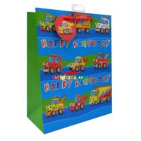 Large Gift Bags - Cartoon Cars (26cm x 32cm)