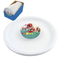 Homeware Essentials Plastic Disposable Plates 9" 10 Pack