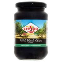 354g Crespo Pitted Black Olives in Brine