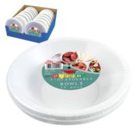 Homeware Essentials Plastic Disposable Bowls 7" 15 Pack