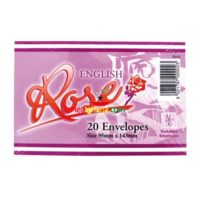 English Rose Envelopes 20 Pack (95mm x 142mm)