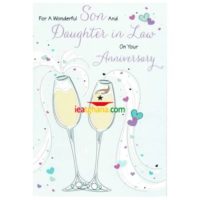 Everyday Greeting Cards code 75 - Son & Daughter in Law Anniversary