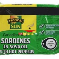 Tropical Sun Canada Sardines in Soya Oil with Hot Peppers