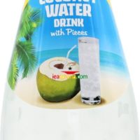 Coconut Water Drink with Coconut Pieces - Glass Bottle 300ml