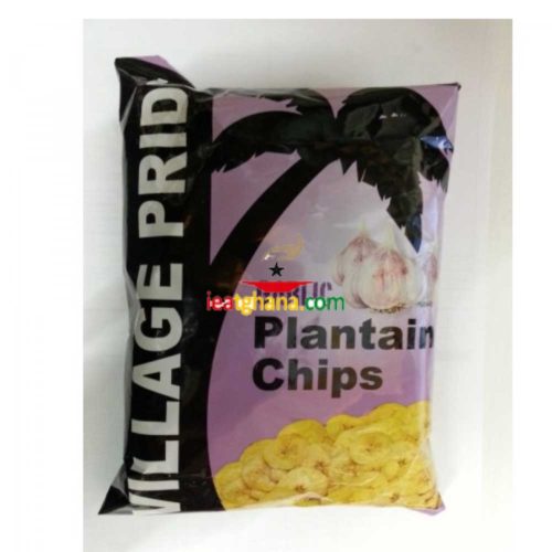 Village Pride Plantain Chips Garlic 75g