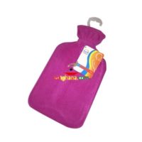 Fleece Covered Hot Water Bottles - Assorted Colours